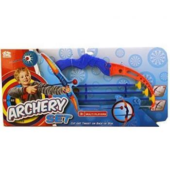 A to Z- Super Archery Set Juego de Tiro con Arco, Color Azul