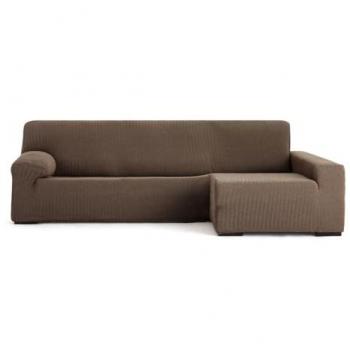 Funda para chaise longue de brazo largo derecho Eysa JAZ Marrón 180 x 120 x 360 cm