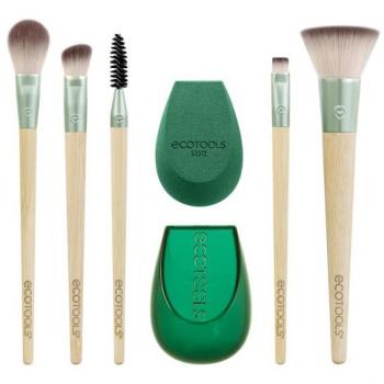Set de Lujo Shimmer + Shine Edición Limitada - Ecotools con brochas para el rostro, acabado brillante, incluye varias herramientas de maquillaje y es un lote de regalo