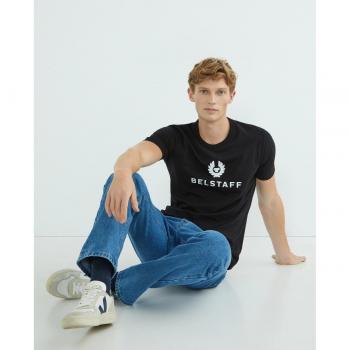 Belstaff Signature Mens T-Shirt - Black - Medium - Male