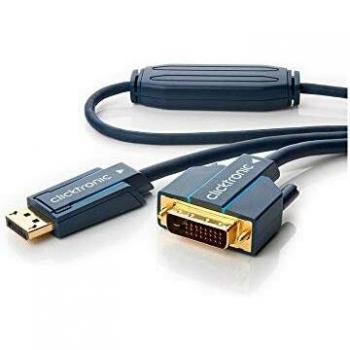 Cabo Adaptador DisplayPort a DVI-D Macho 3m Azul 1200p