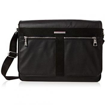 TOMMY HILFIGER ACCESSORI Darren Messenger W/Flap, Bolso Para Hombre, Negro, OS