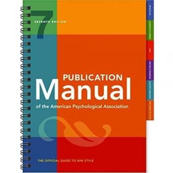 Publication Manual of the American Psychological Association: 7th Edition, 2020 Copyright