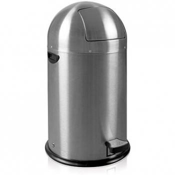 Cubos de Basura EKO Kickcan 33 Litros Acero Inoxidable Mate con Pedal