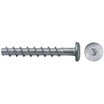 Apolo Mea 9Zg640Btspt - Anclaje Tornillo Directo Hormigón Btsb Cabeza Ancha, Pretaladro Broca Ø 6, Diámetro 7,5X40, Empotramiento 35 Mm, Recubrimiento Laminas Zn-Al, 150 Unidades