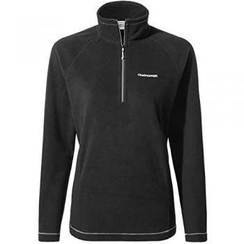 Craghoppers Women's Miska VI Half Zip Fleece Pullover - Black - Size 8