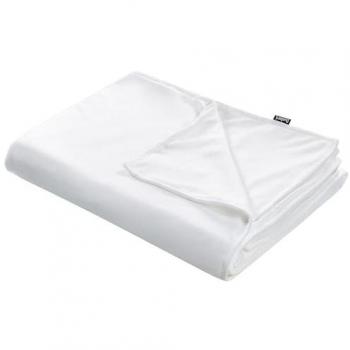 Funda de manta pesada moderna blanca 150 x 200 cm poliéster Rhea