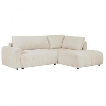 Sofá cama rinconero derecho de pana beige RICIA