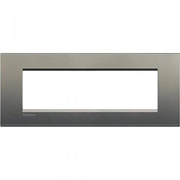 Placa Bticino Livinglight 7 Módulos Cuadrada Color Avenue LNA4807AE