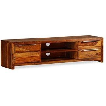 vidaXL TV Cabinet Solid Sheesham Wood 120x30x30 cm