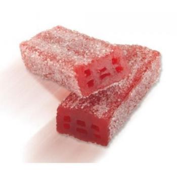 Caramelos de Goma Vidal Ladrillos Pica Fresa Sin Relleno 250 Unidades