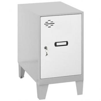 Casillero SIMONLOCKER DISM mini 475x300x500 con pies gris/blanco