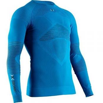 X-Bionic Camiseta Ml C/Redondo Energizer 4.0 Hombre Azul, XXL