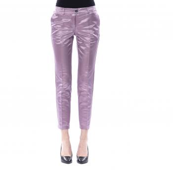 BYBLOS Purple Cotton Buttoned Jeans & Pant - IT44|L