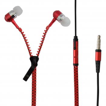 Auriculares In-Ear OKCS Headset Earpod Control remoto integrado y micrófono MP3-Player Deportivo Estilo Manos Libres en roja
