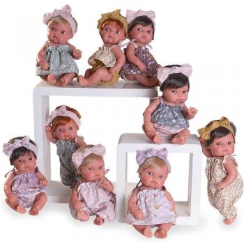 Muñecas Antonio Juan - Muñeca Mufly con Expositor de 9 Vestidos de Colores