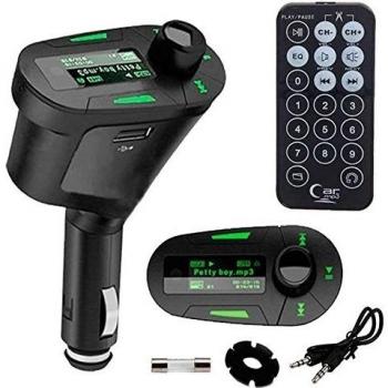 Reproductor transmisor mp3 FM in car mechero coche radio SD usb Led volumen LCD
