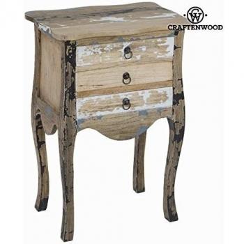 Mesita 3 cajones decapada - Colección Poetic by Craften Wood