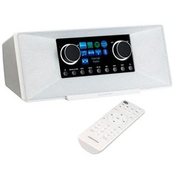 Medion P85333 Radio Internetradio DAB+ Estéreo con WiFi, FM, Spotify Connect, Amazon Music, USB y Auxiliar - Blanco