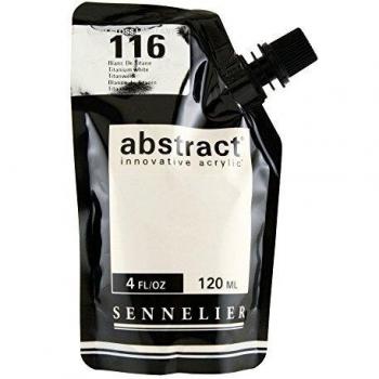 Sennelier : Abstract Acrylic Paint : 120ml : High Gloss : Titanium White