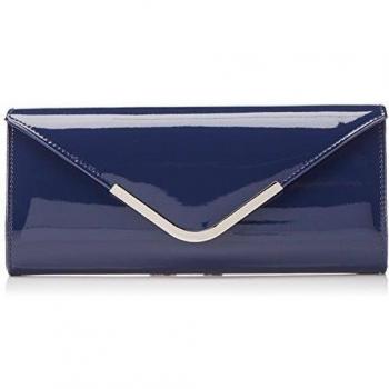 Bulaggi Party envelope - Bolso de mano de piel sintética mujer, Color Azul