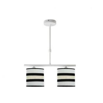 Lámpara Karla 2xe14 Blanca/beige Regulable 43x14 cm - Elegante Diseño