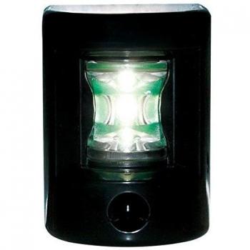 Feu de poupe latérale 135°, lumière LED blanche 12-15V & 0,5W, montage à la verticale, visibilité jusqu'à 2NM, couleur noire