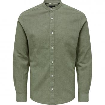 Only & Sons Caiden MAO Long-Sleeved Solid Linen Shirt