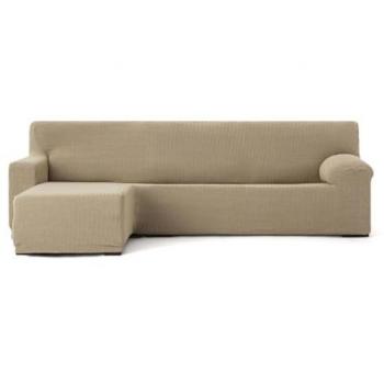 Funda Chaise Longue Brazo Corto Izquierdo Bielástica Jaz Beige 120 x 120 x 360 cm