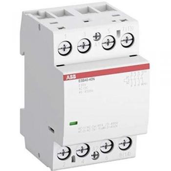 Contactores ABB ESB40-40N-01, 4 polos, 4 NA, 40A, bobina 24VAC/DC