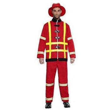 DISFRAZ BOMBERO TALLA S TAMAÑO ADULTO