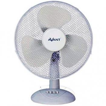 AVANT Ventilador silencioso de sobremesa Ventilador oscilante de 30W con 3 Velocidades | Ventilador con Rejilla Nido de Abeja | Altura 30cm