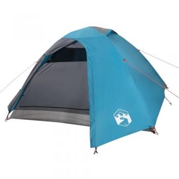 Tienda de campaña iglú para 4 personas impermeable azul