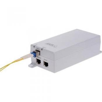 Midspan PoE Axis T8154 - Compatible con M1055-L, M1075-L, M1135-E Mk II, P1375-E y más - Soporte IEEE 802.3bt - Certificaciones IEC/EN/