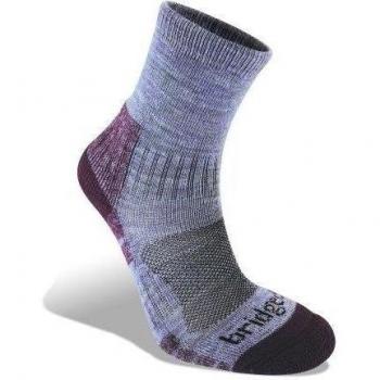 Bridgedale Woolfusion - Calcetines de running para mujer, tamaño 5 - 6.5, color gris / rojo