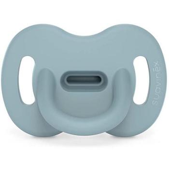 Suavinex SX Pro Chupete Fisiológico Todo Silicona Azul 6-18 Meses 1 Unidad