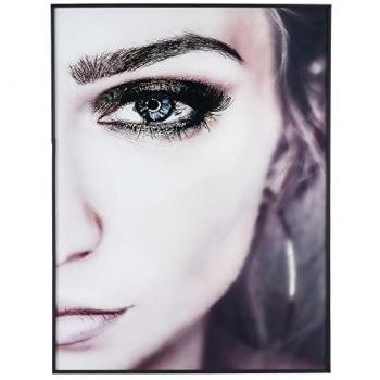 Cuadro Lienzo Ojos 90 x 3,6 x 120 cm - Cristal Templado - Diseño Cara Ojos - Originalidad Garantizada
