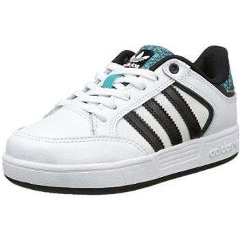 adidas Varial J, Zapatillas de Skateboarding Unisex Infantil, Blanco / Negro / Verde