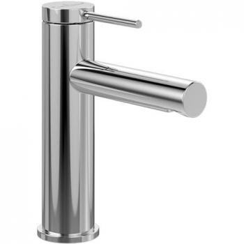 Mezclador de lavabo Villeroy & Boch Loop & Friends monocomando con tirador cromado y sistema de desagüe