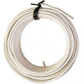 Ferrob 2331K7 - Alambre de Hierro Plastificado en Blanco, Rollo de 15 Metros