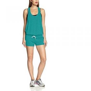 Nike Overall NSW Three-D Romper Anzug - Malla / Body de fitness para mujer, color verde, talla M