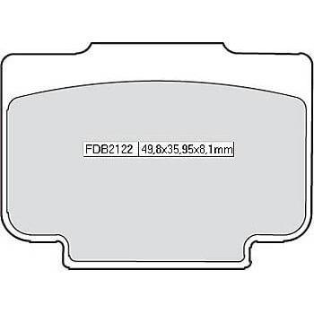 Forro de freno Ferodo FDB 2122 Platino Unisex