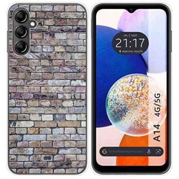 Funda de Silicona Personalizada para Samsung Galaxy A14 4G/5G Diseño Ladrillo 02