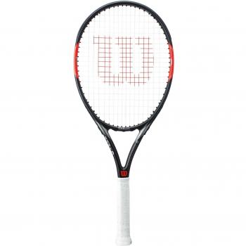 Wilson Federer Team 105 TNS TKT Raqueta de Tenis, Unisex Adulto, Rojo / Blanco / Negro