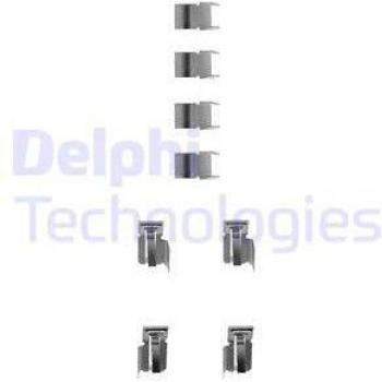 Kit de accesorios, pastillas de freno de disco DELPHI LX0183