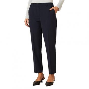 Navy Women's Slim Ankle Grazer Trousers - Size 18 UK