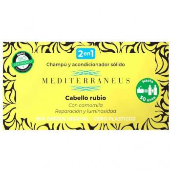 Champú y Acondicionador Sólido Cabello Rubio Bio Mediterraneus, 55gr