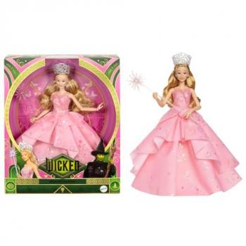 Muñeca de Colección Glinda Upland HXY37 Wicked de Mattel, muñeca de moda de lujo y accesorios, incluye una corona y un cetro, estilo inspirado en la película, muñeca articulada