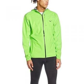Mizuno hombres impermeable 20 K chaqueta para correr, hombre, color verde, tamaño medium
