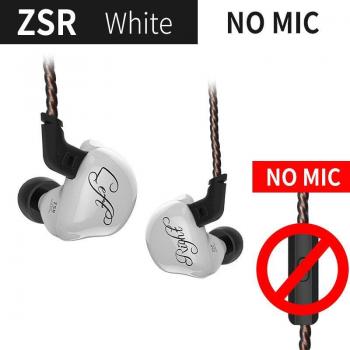 KZ ZSR Auriculares Intrauditivos Deportivos 1DD + 2BA con Controlador Dinámico y Cancelación de Ruido, Cable de Repuesto para AS10 ZS10 ZST